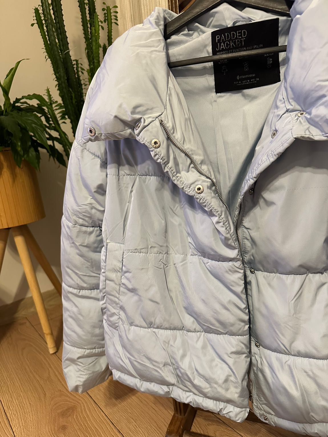 Stradivarius mavi Oversize Şişme mont — görsel 3/5