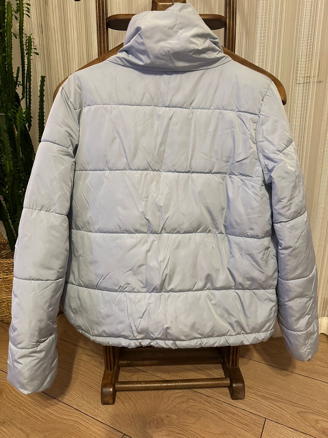 Stradivarius mavi Oversize Şişme mont — görsel 4/5