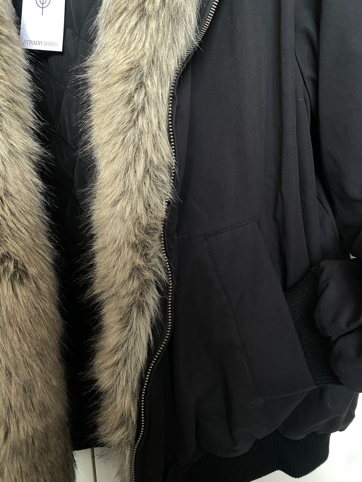 Stradivarius kür klü Mont — görsel 7/11