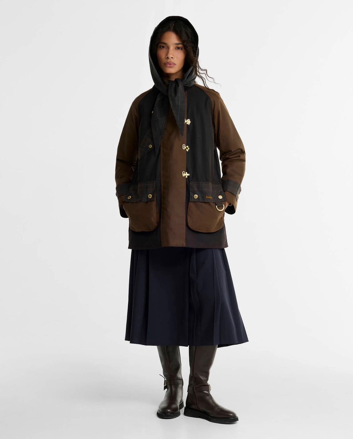 Barbour Felton Checked Waxed Ceket — görsel 2/6