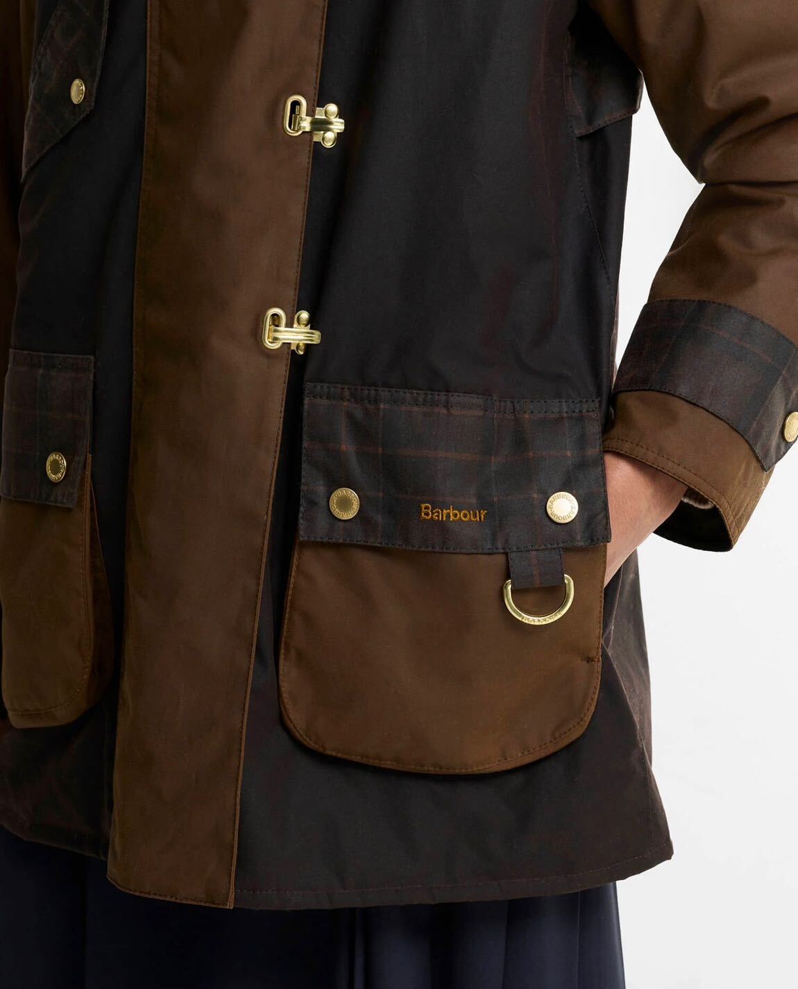 Barbour Felton Checked Waxed Ceket — görsel 6/6