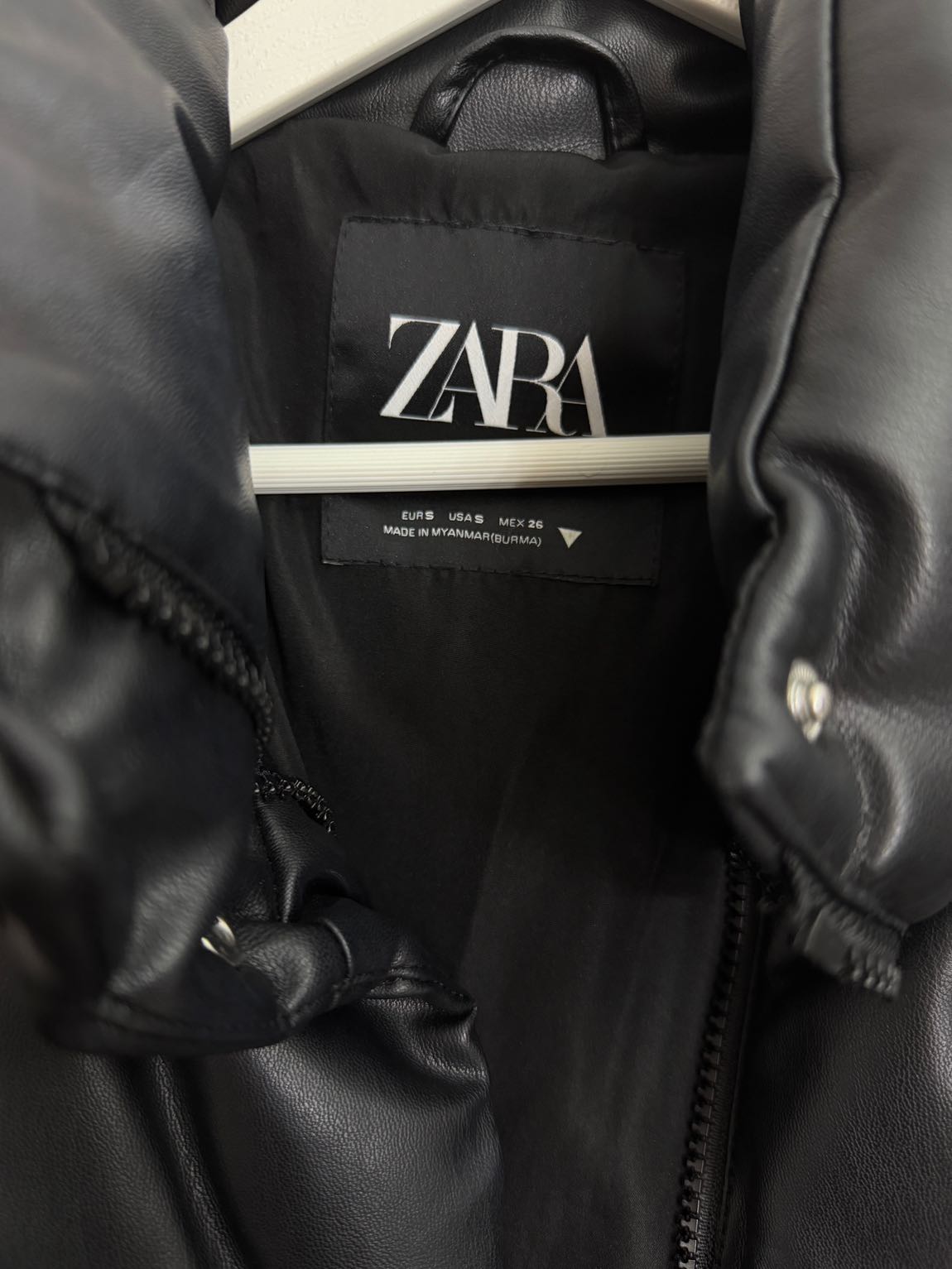 Zara Deri Sisme Mont — görsel 3/5