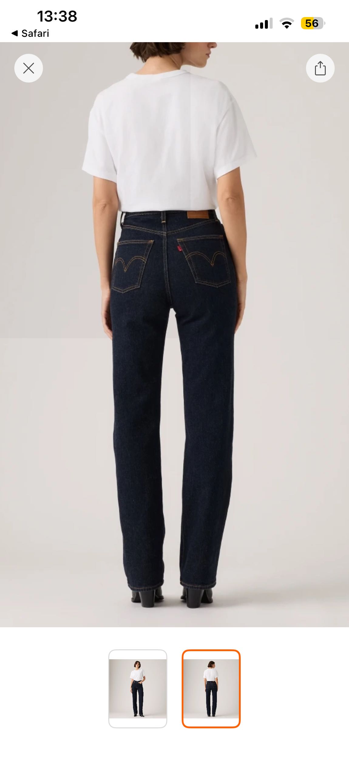 Levis ribcage full lenght rinse jean — görsel 3/4