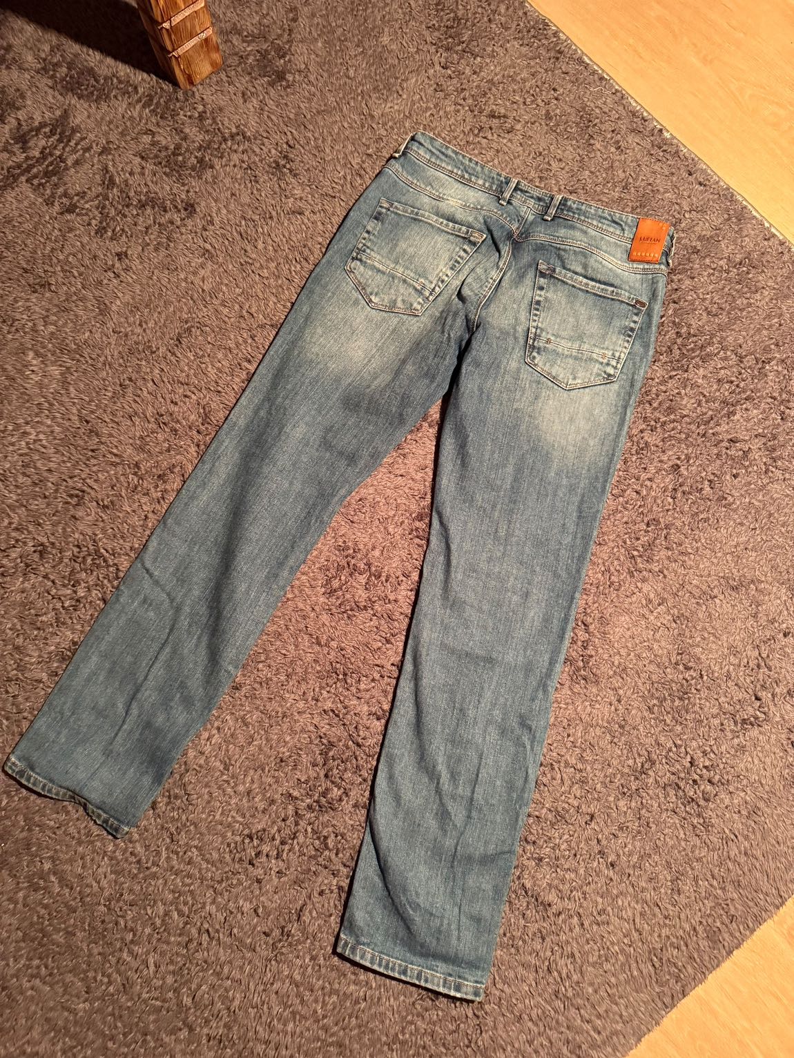 Vintage Lufian Mavi Jean Kot Pantolon — görsel 5/6