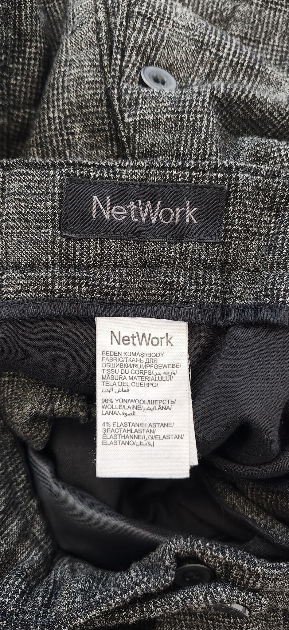 NetWork Ekoseli Yün Kumaş Pantolon — görsel 6/7