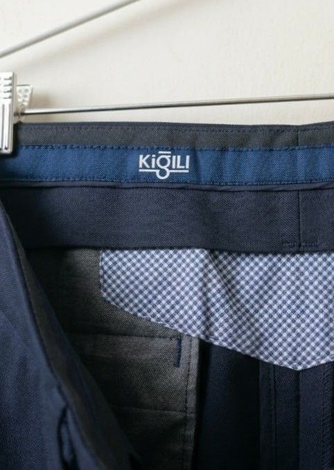Kiğılı Lacivert Hafif Kumaş Pantolon — görsel 2/2
