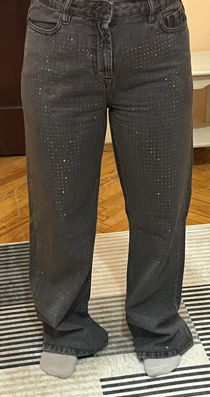 Stradivarius Taşlı Kot Pantolon — görsel 7/7
