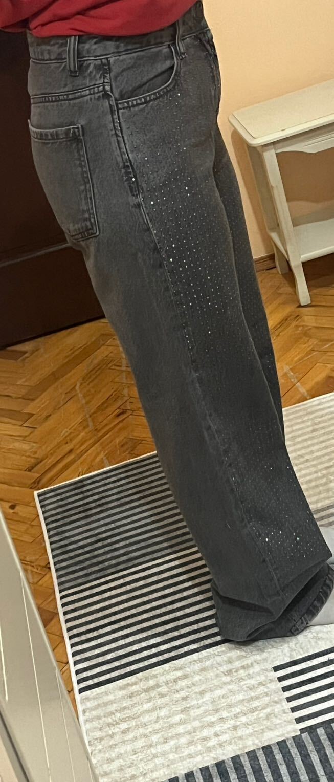 Stradivarius Taşlı Kot Pantolon — görsel 6/7