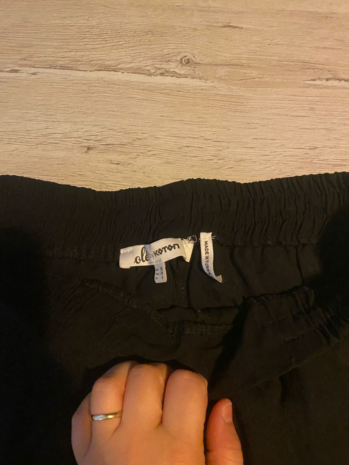 Siyah bol paça Pantolon — görsel 3/5