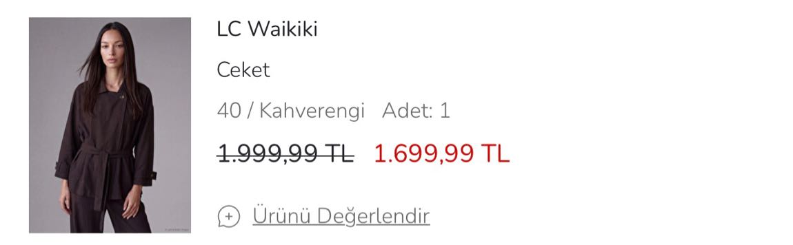 LCW Studio Kahve Trençkot — görsel 3/3