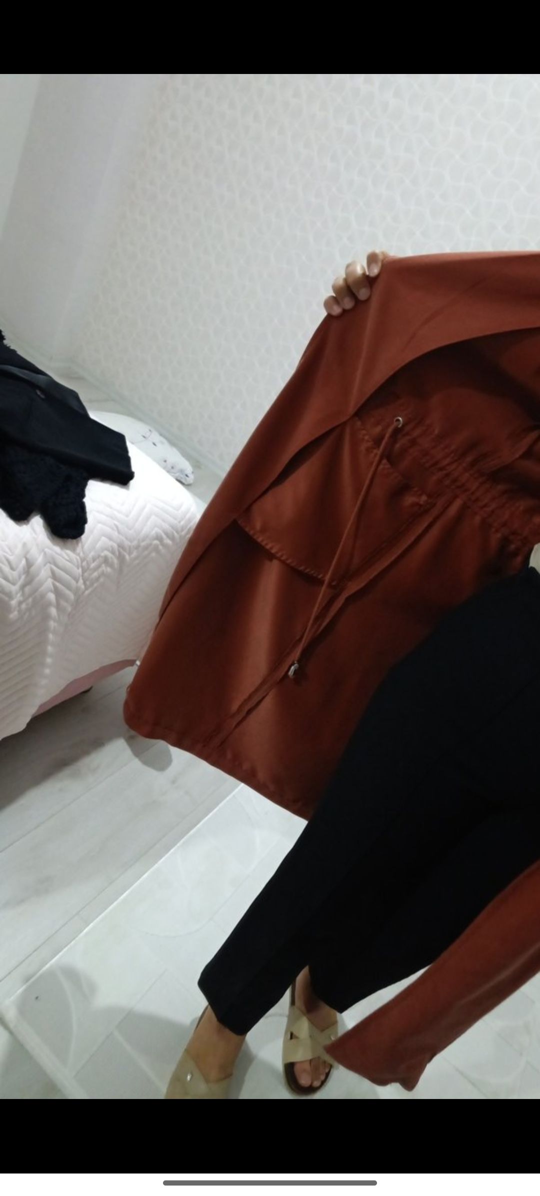 mango marka xs Taba Trençkot — görsel 8/11