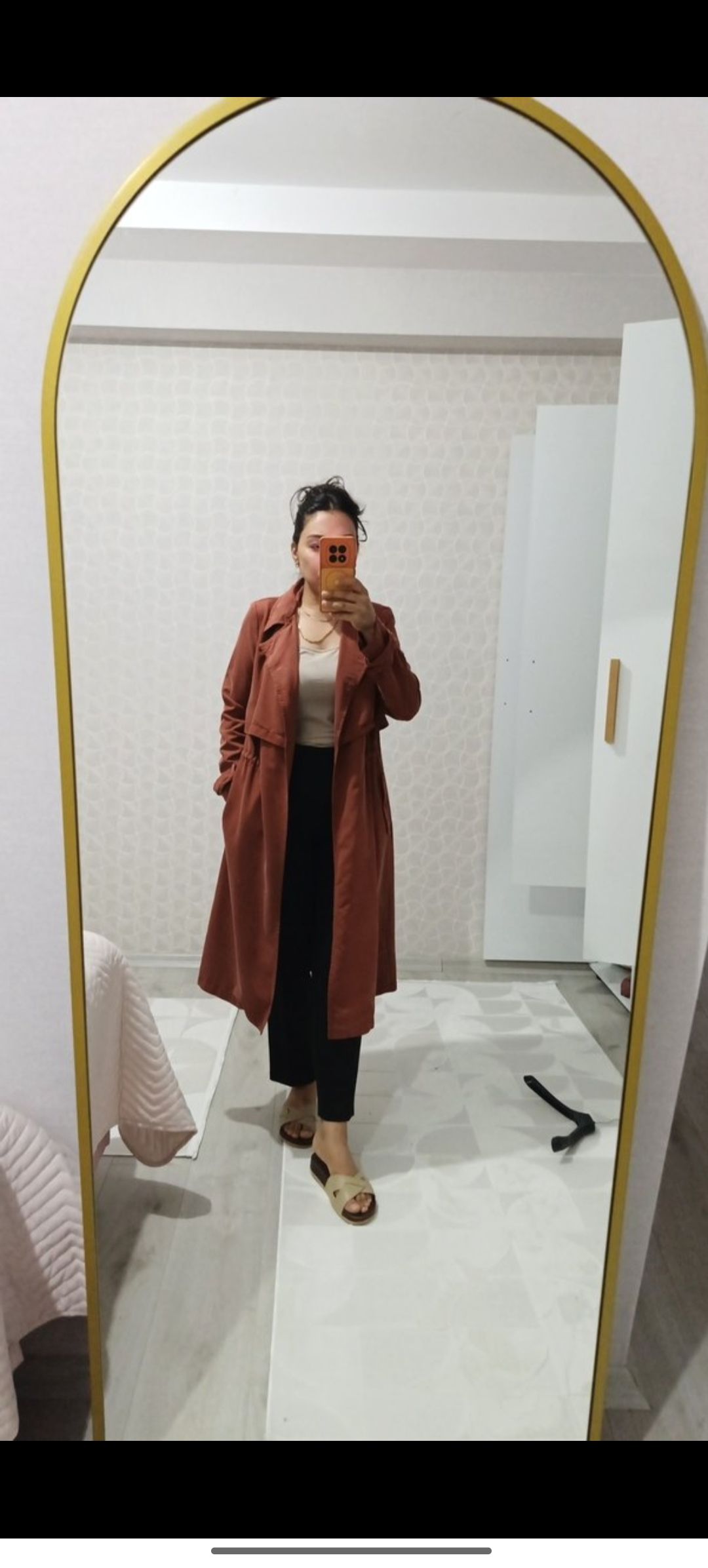 mango marka xs Taba Trençkot — görsel 2/11