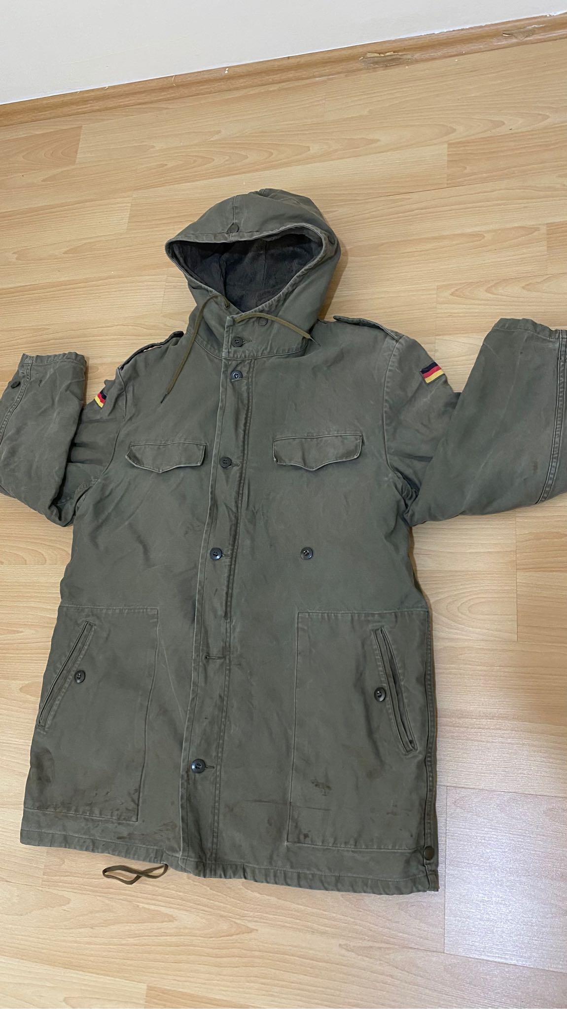 Alman ordu Parka kapüşonlu — görsel 4/14