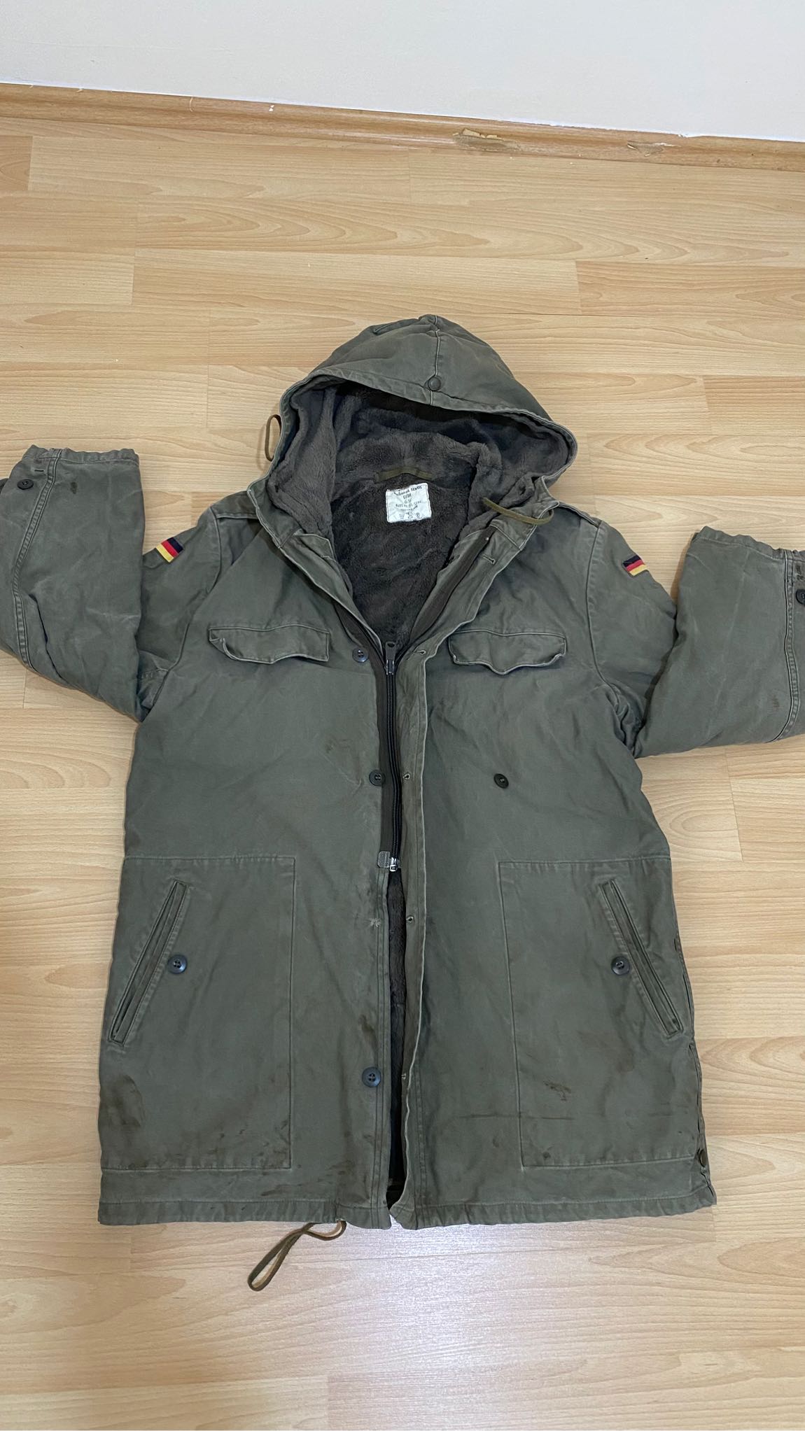 Alman ordu Parka kapüşonlu — görsel 6/14