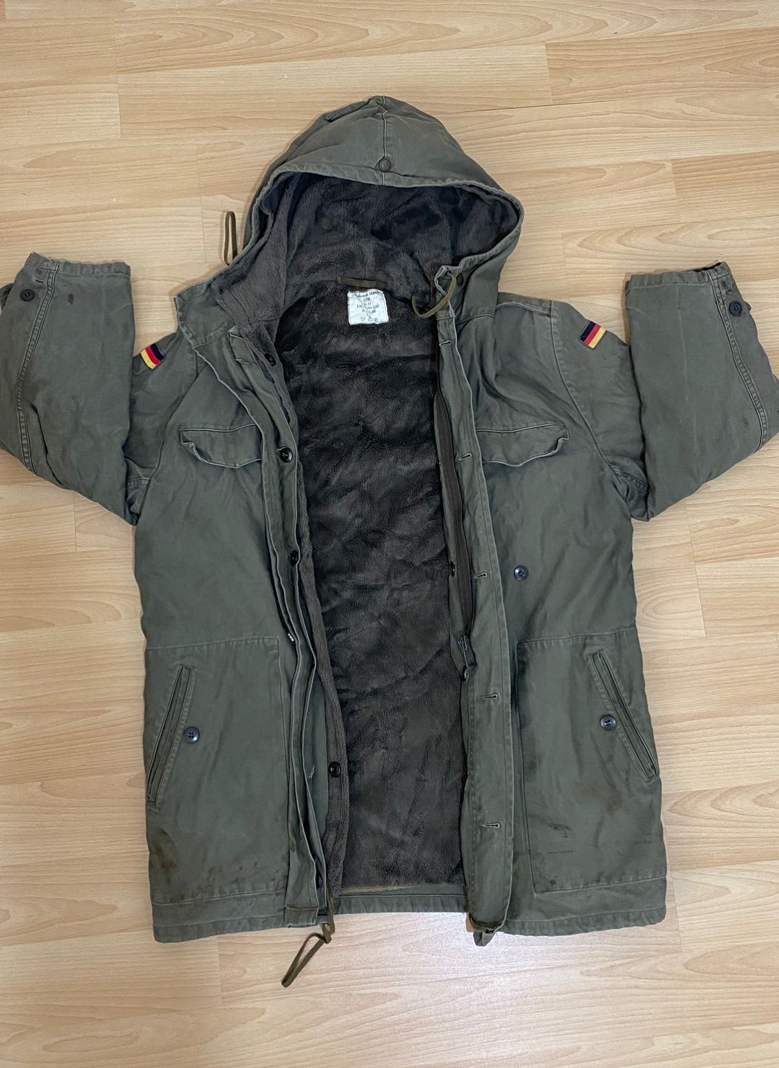 Alman ordu Parka kapüşonlu — görsel 8/14