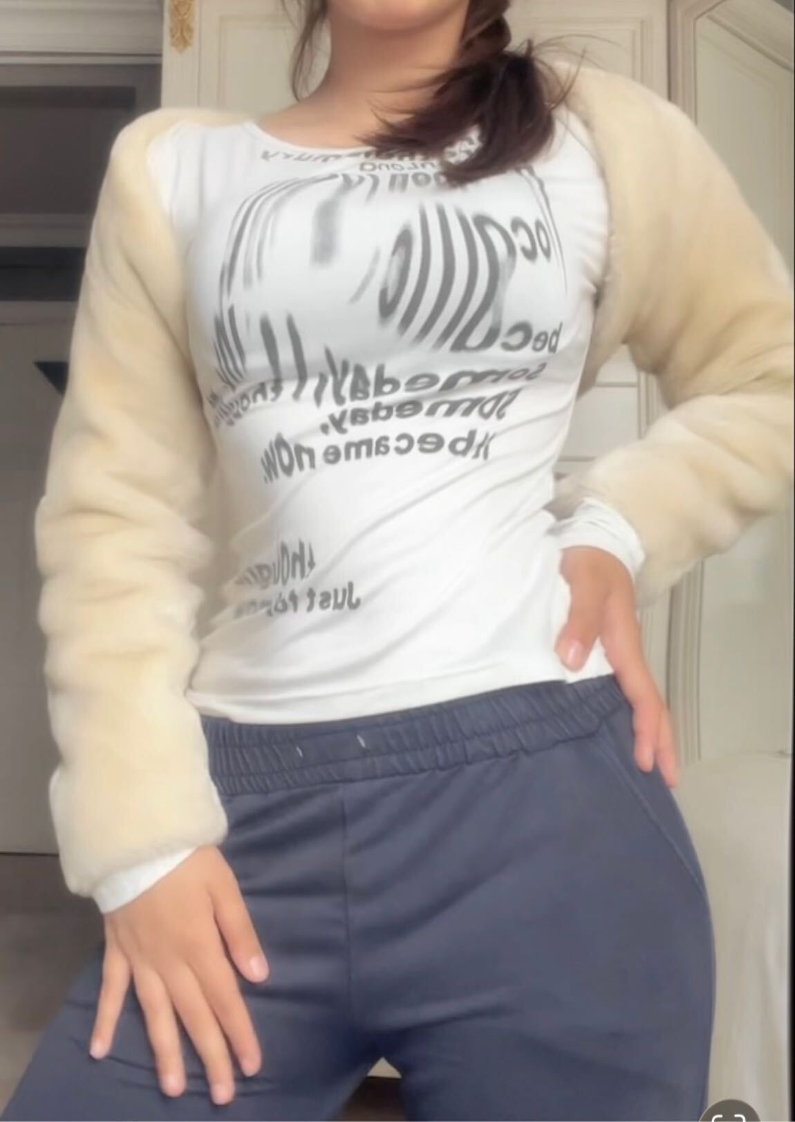 crop peluş ceket — görsel 2/5