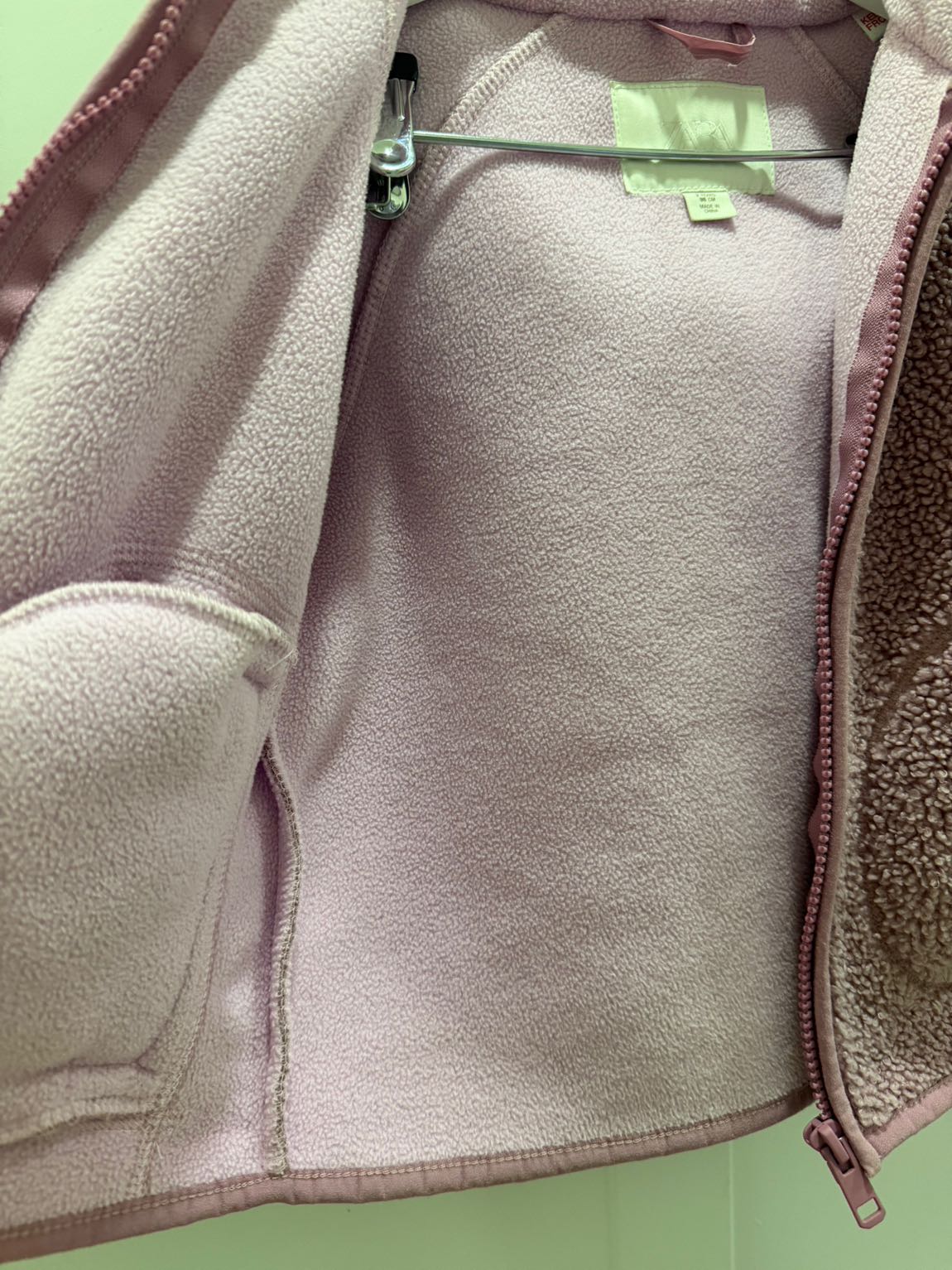 Zara Pembe Polar Ceket — görsel 4/5