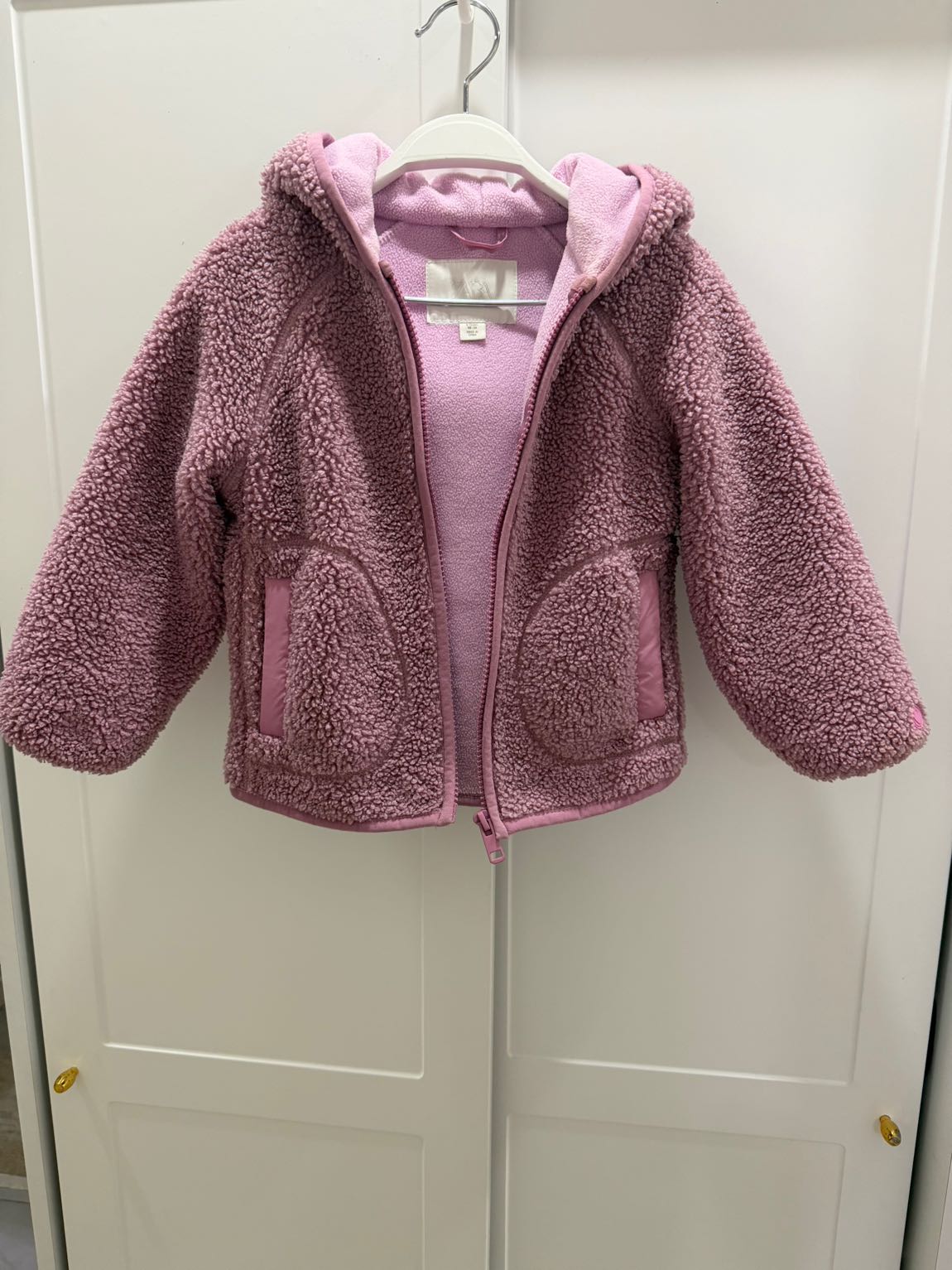 Zara Pembe Polar Ceket — görsel 3/5