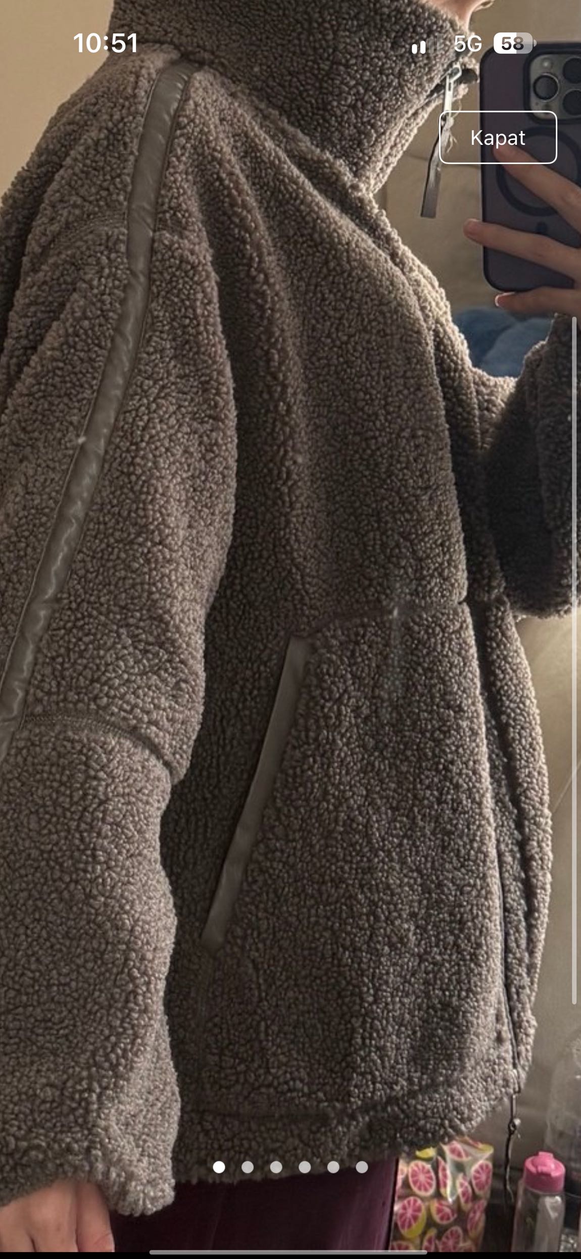 H&M Peluş mont — görsel 4/5
