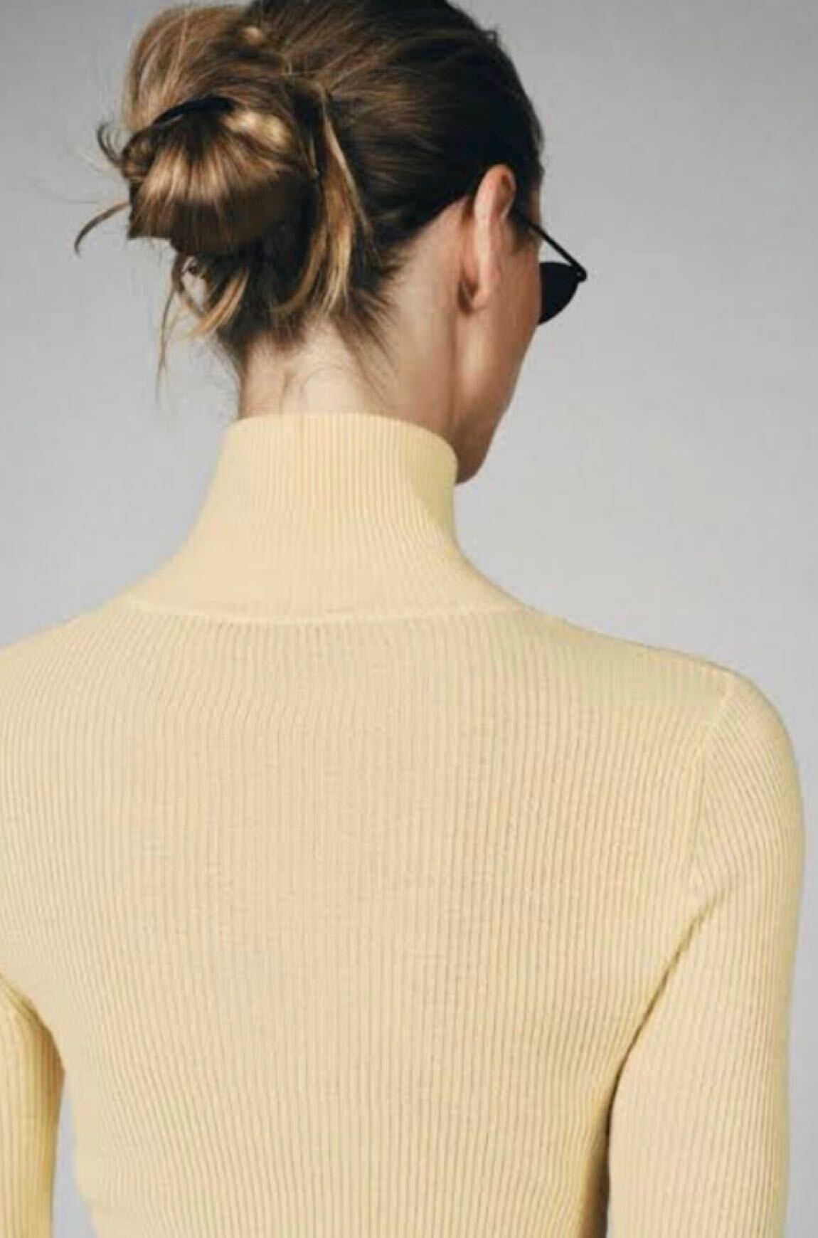 Zara Sarı Fermuarlı Sweatshirt — görsel 4/8