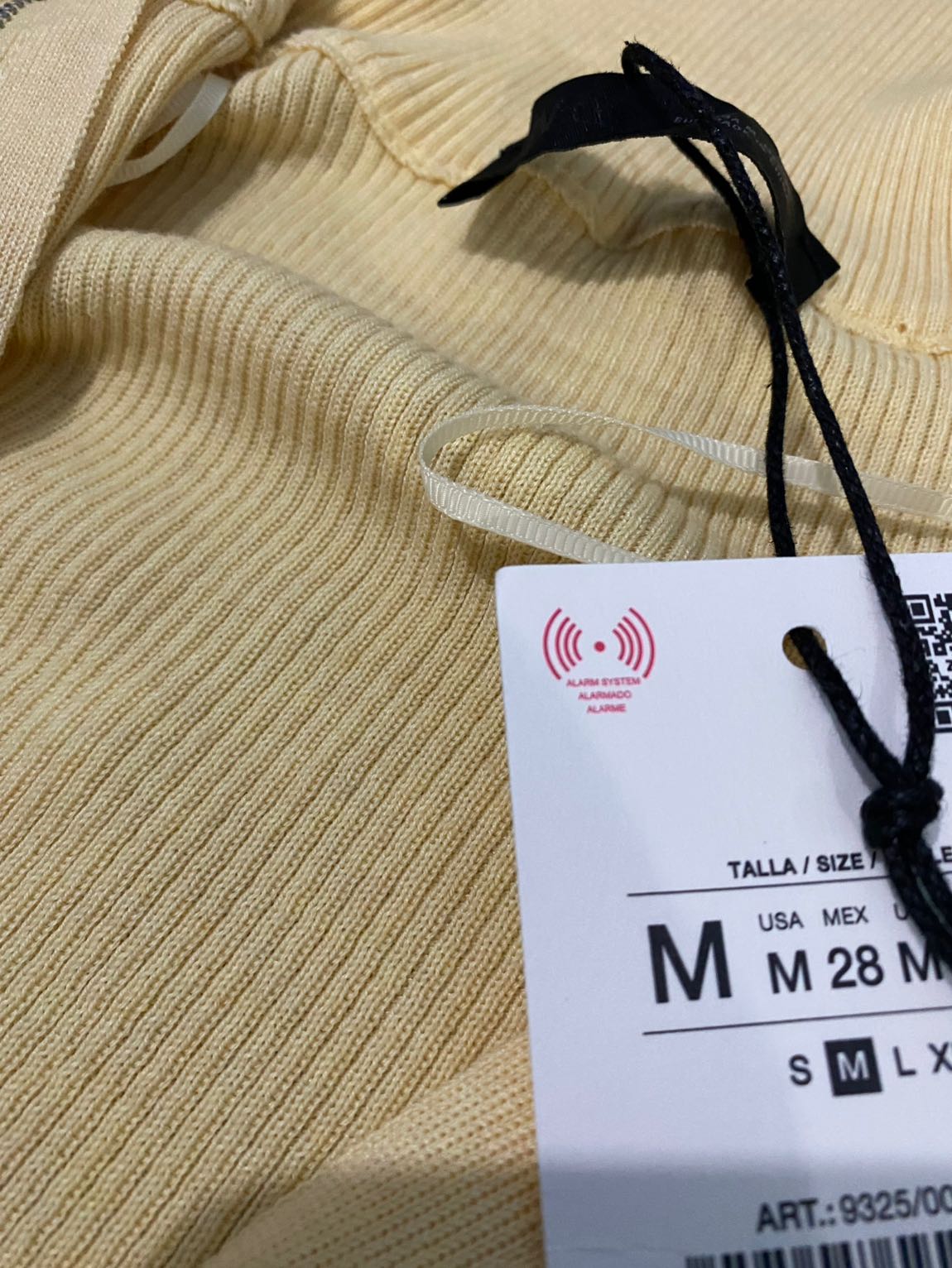 Zara Sarı Fermuarlı Sweatshirt — görsel 7/8