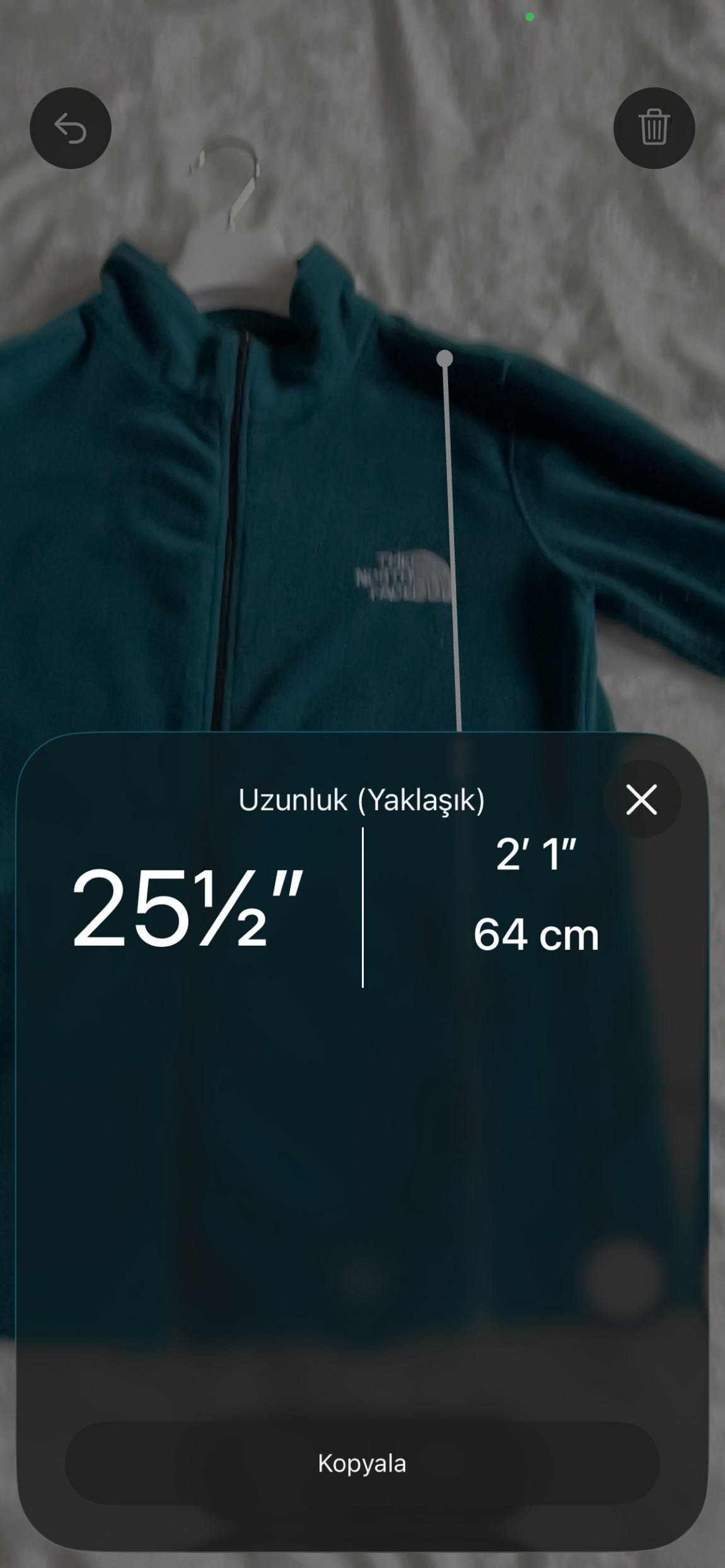 The North Face polar ceket — görsel 5/6