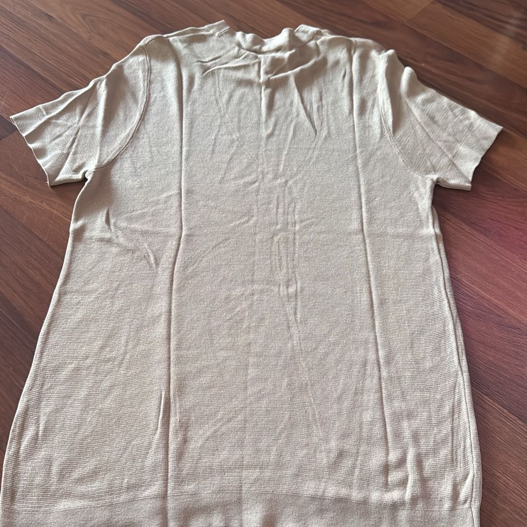 Pull&Bear Bej Polo Yaka Tişört — görsel 3/3