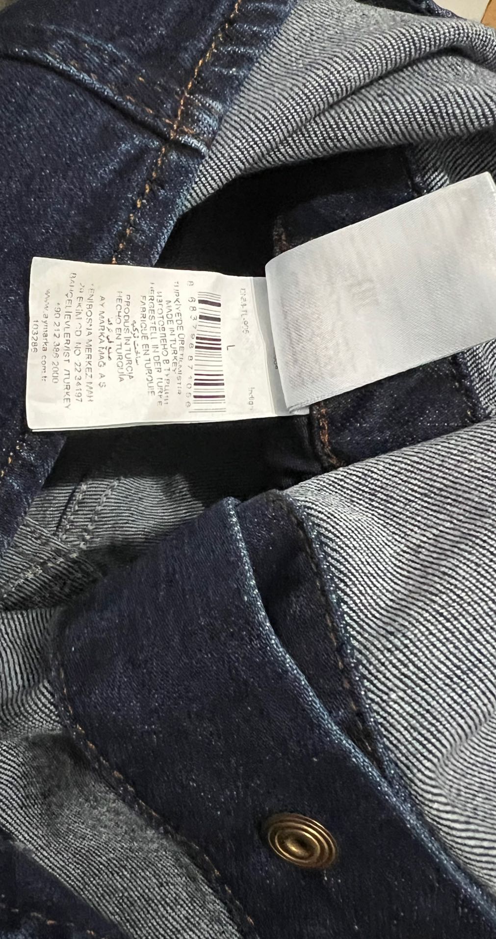 Lacivert Denim Tulum — görsel 5/5