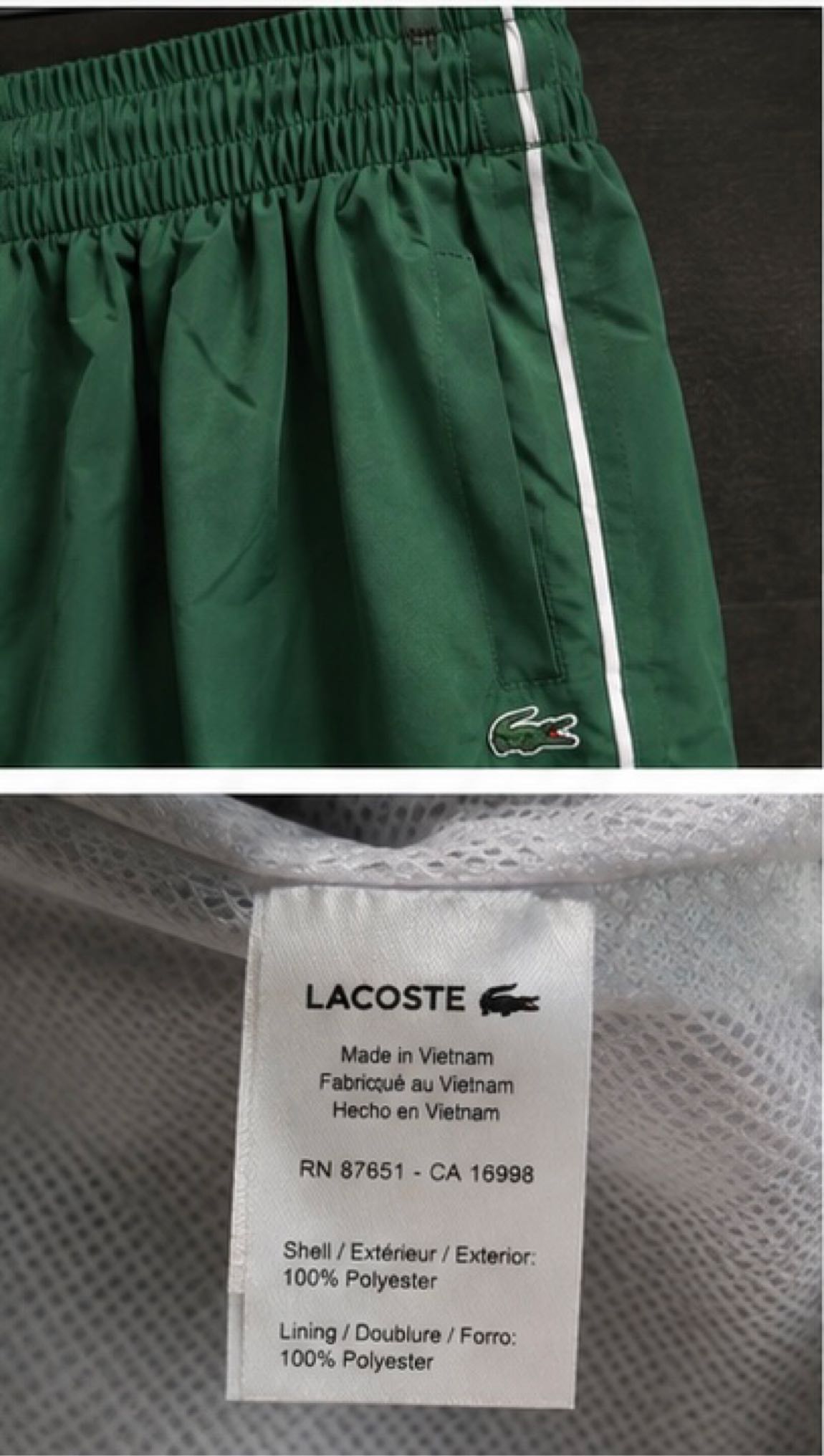 Sıfır Lacoste Yeşil Eşofman Takımı — görsel 4/6