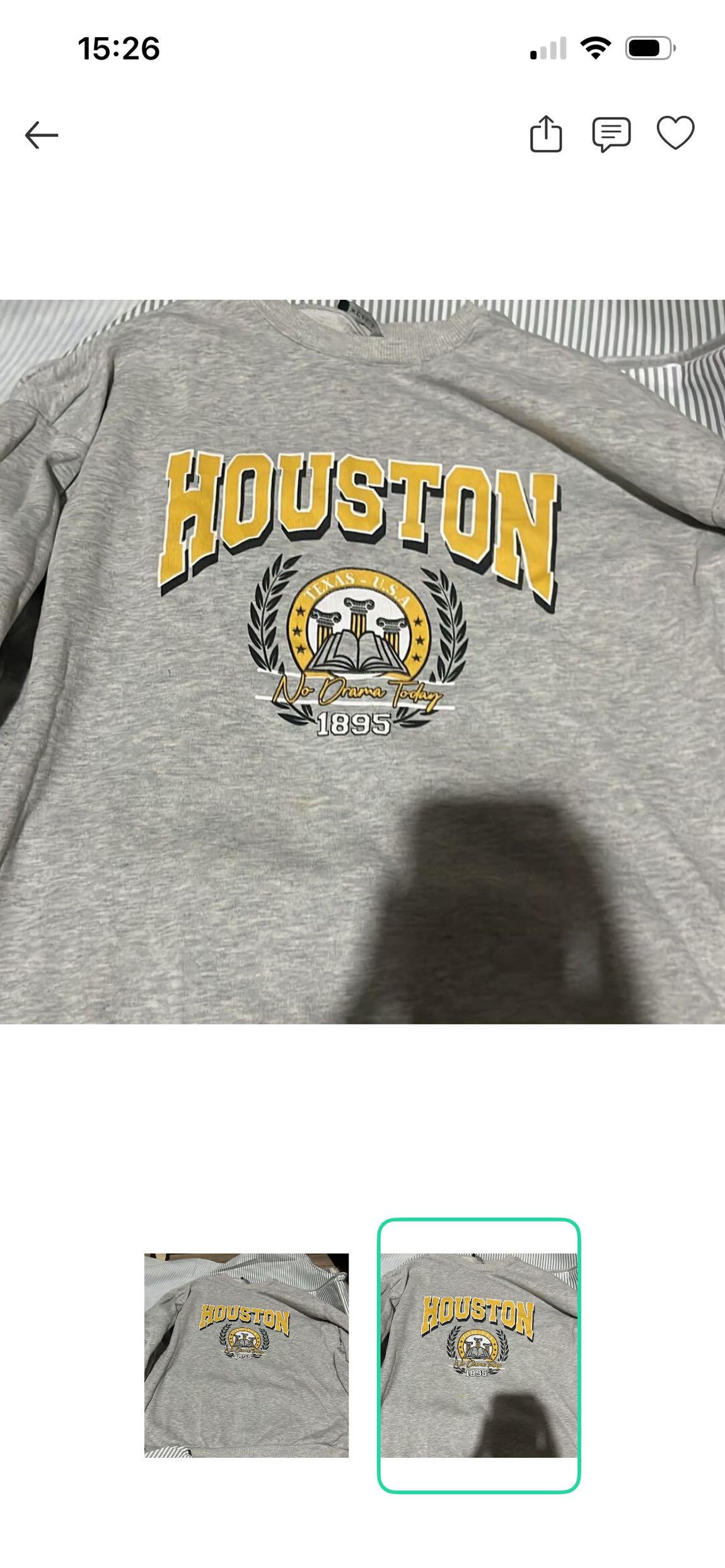 Gri HOUSTON Sweatshirt — görsel 2/2