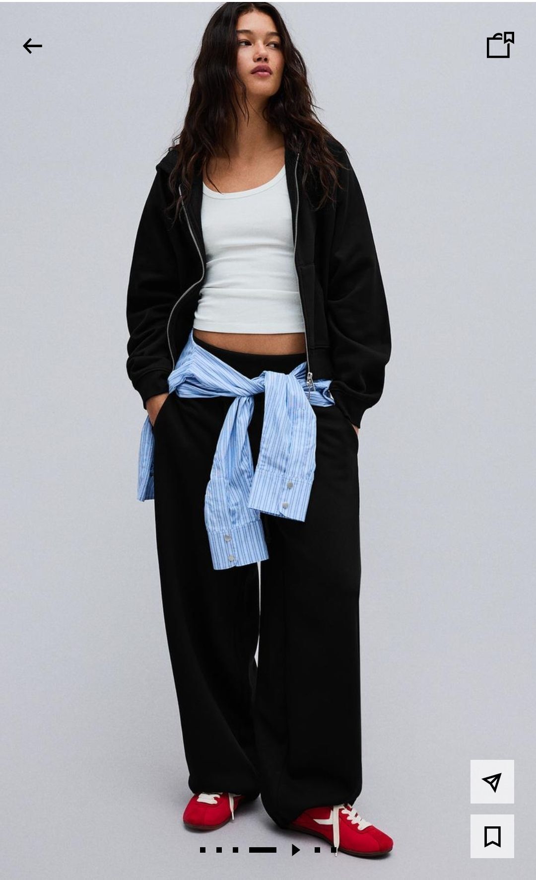 Bershka Kapüşonlu Fermuarlı Sweatshirt — görsel 4/7