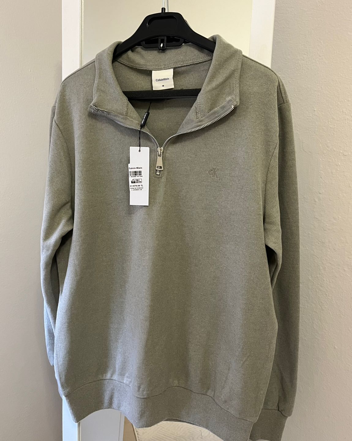 Calvin Klein Fermuar Detaylı Sweatshirt — görsel 4/5