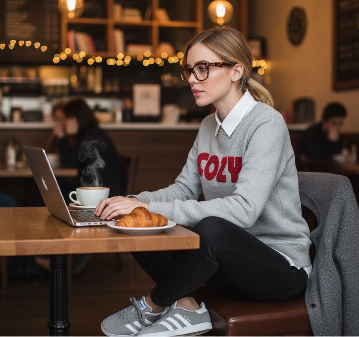 Gri COZY Sweatshirt — görsel 2/5