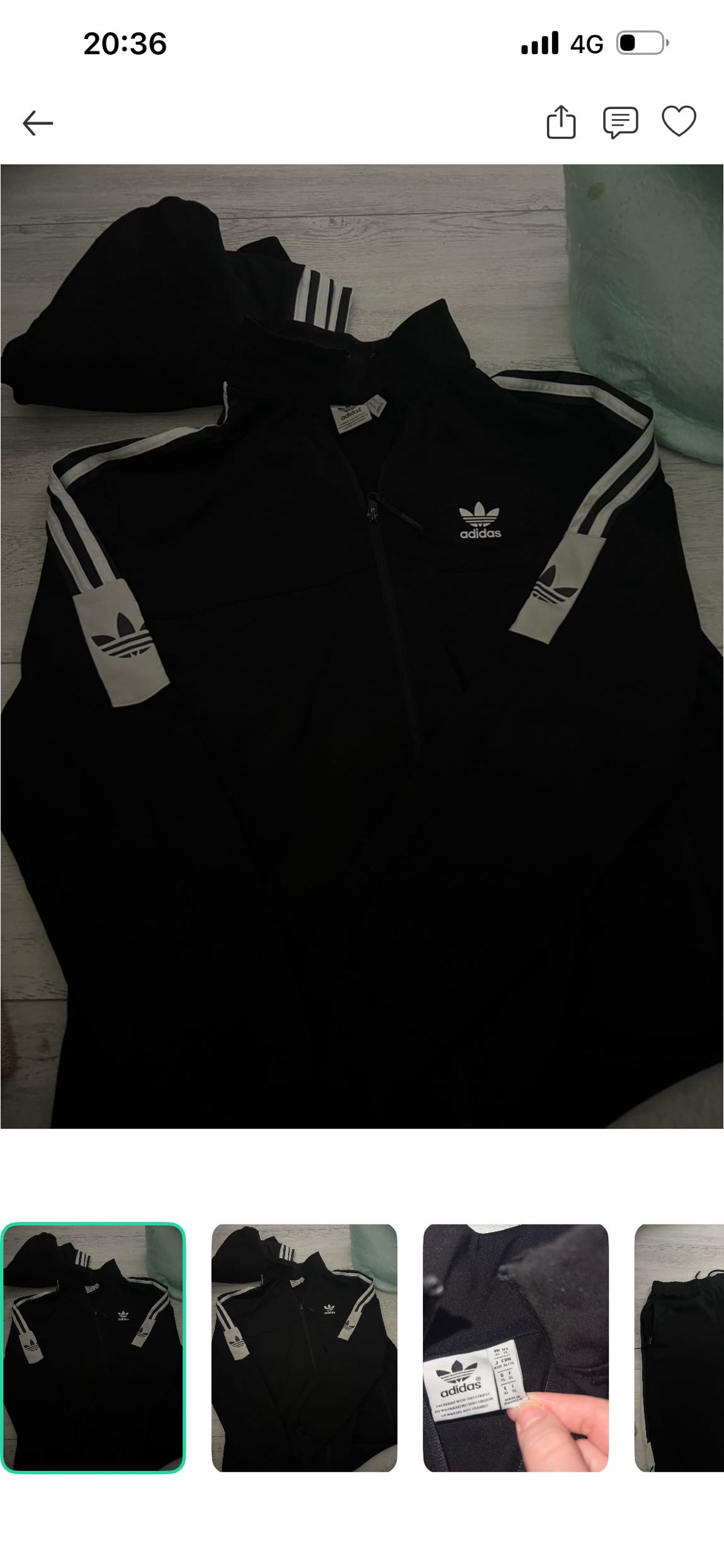 Adidas Siyah Eşofman Takımı — görsel 7/7