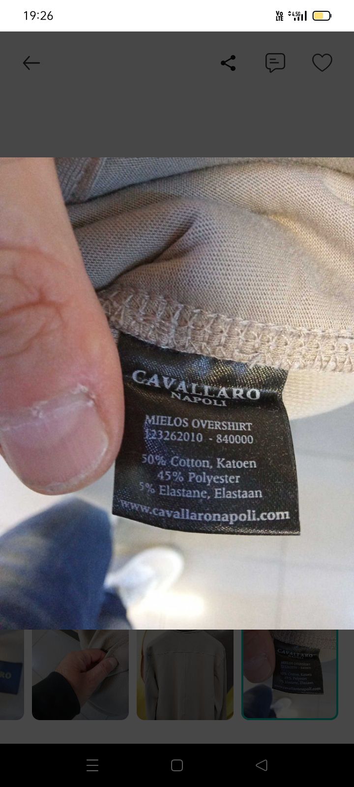 xl CAVALLARo Napoli oversize Polo sweats — görsel 11/12