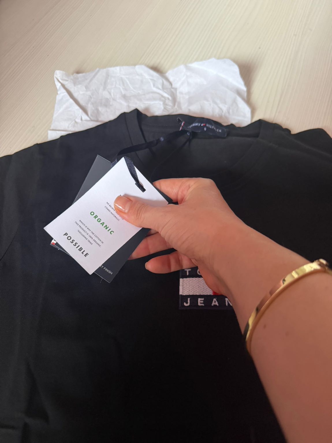 Tommy Jeans Siyah Tişört — görsel 4/5