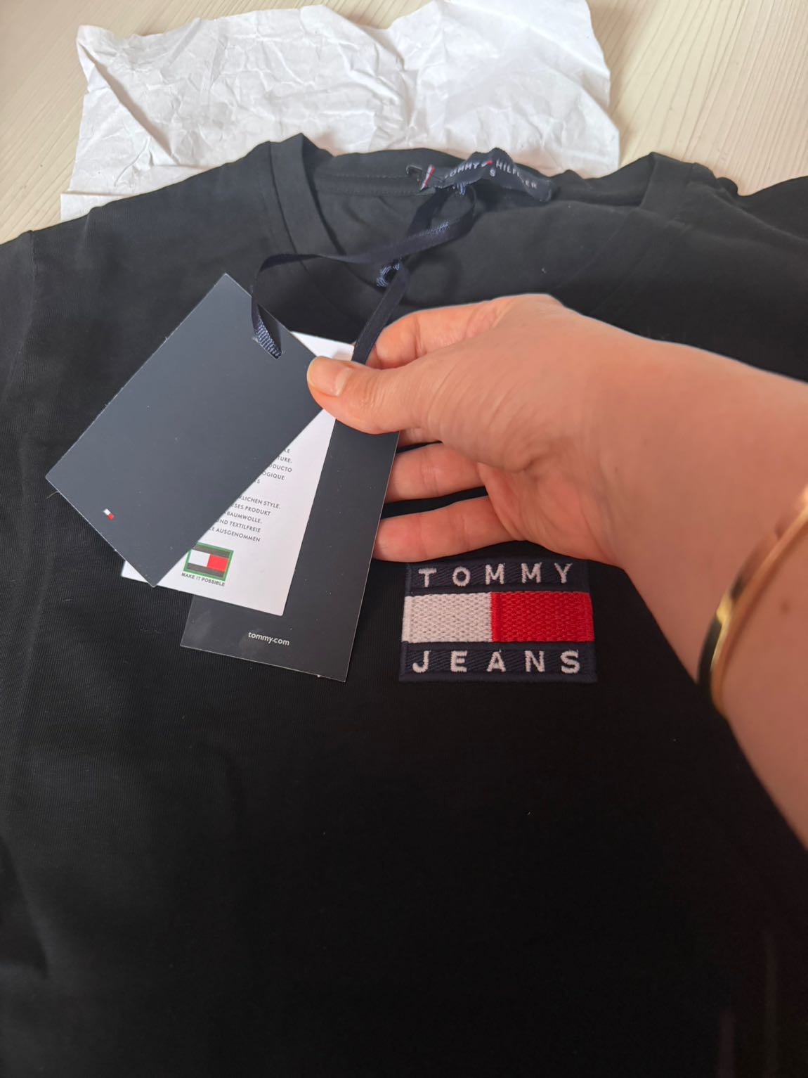 Tommy Jeans Siyah Tişört — görsel 3/5
