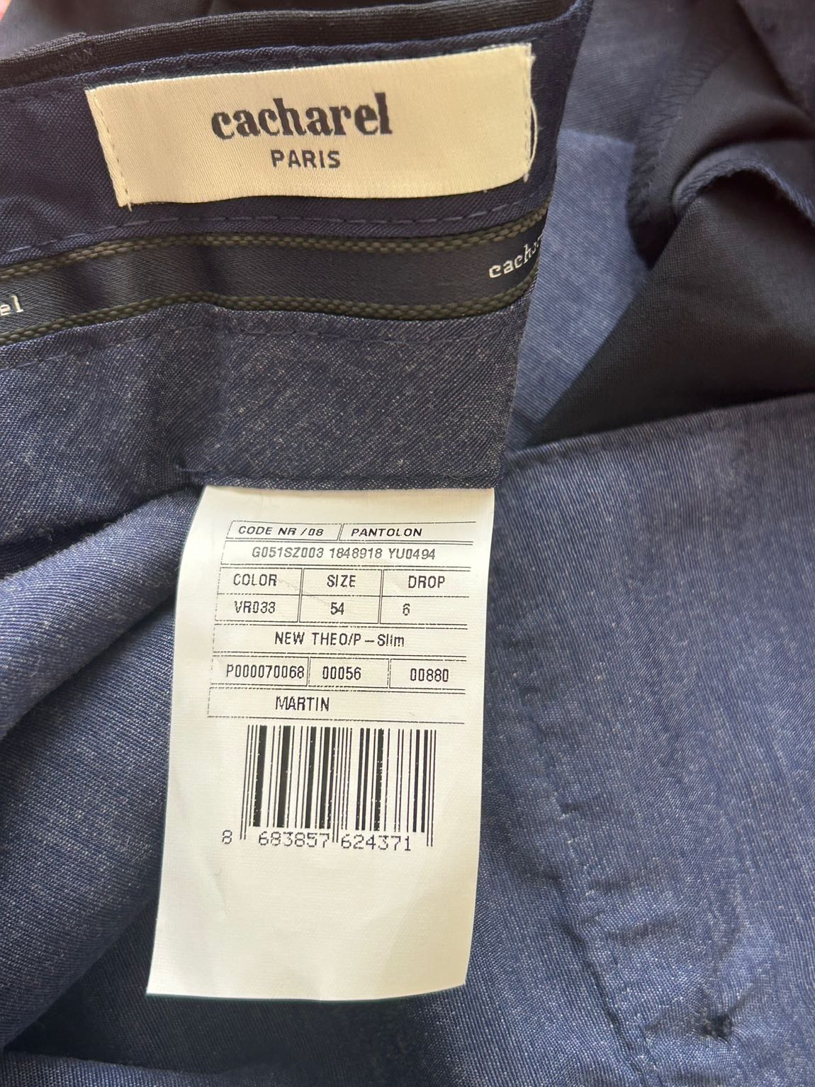 Cacharel 54/6 sıfır pantolon — görsel 4/8