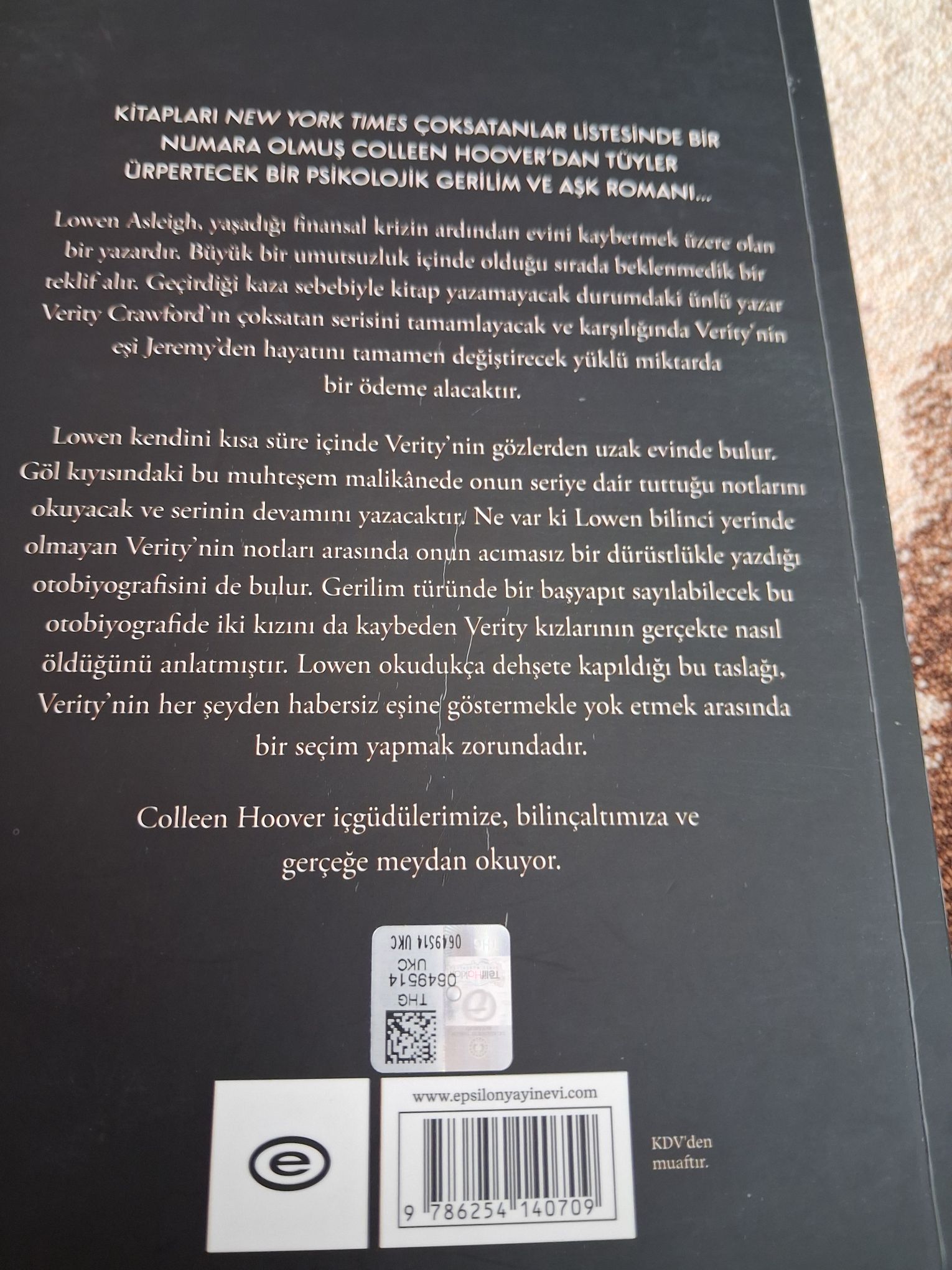 Verity Gerçeğin Diğer Kıyısı Kitabı — görsel 2/3