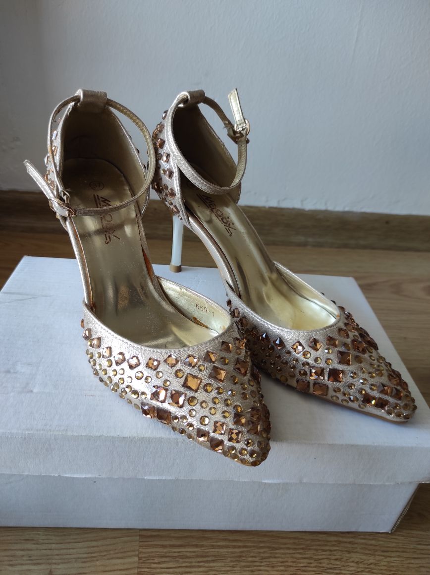 Bronz taşlı stiletto — görsel 6/7