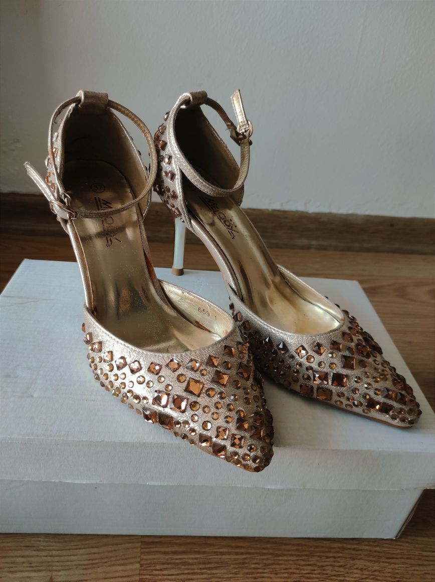 Bronz taşlı stiletto — görsel 3/7