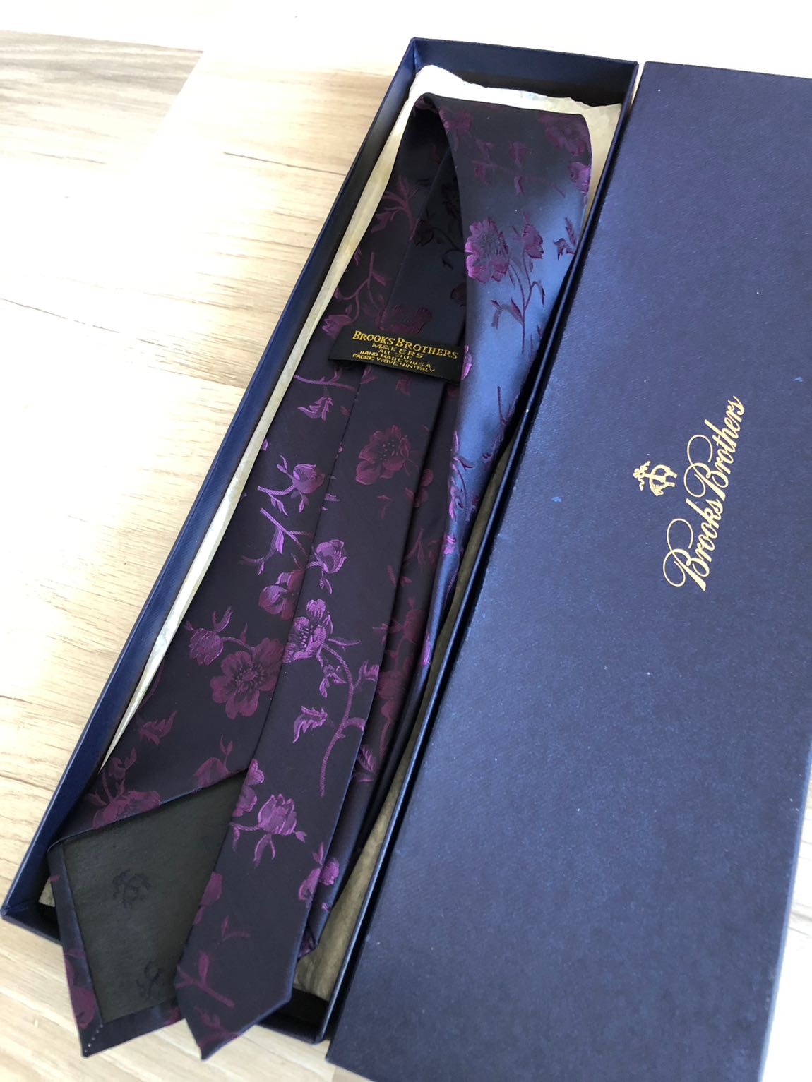 Brooks Brothers Saf İpek Kravat Sıfır — görsel 6/7