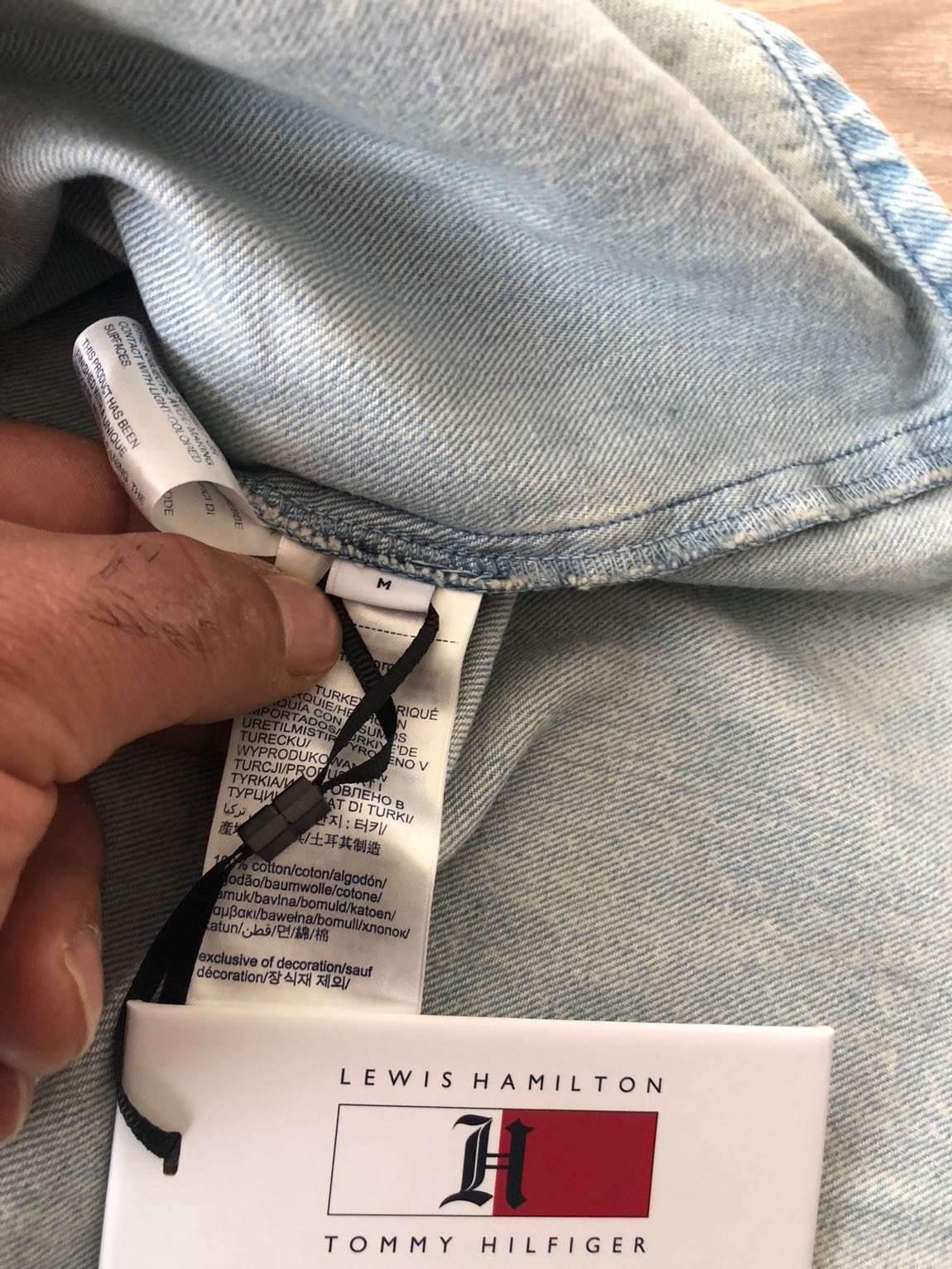 Tommy hılfıger lewıs hamılton kot gömlek — görsel 6/8