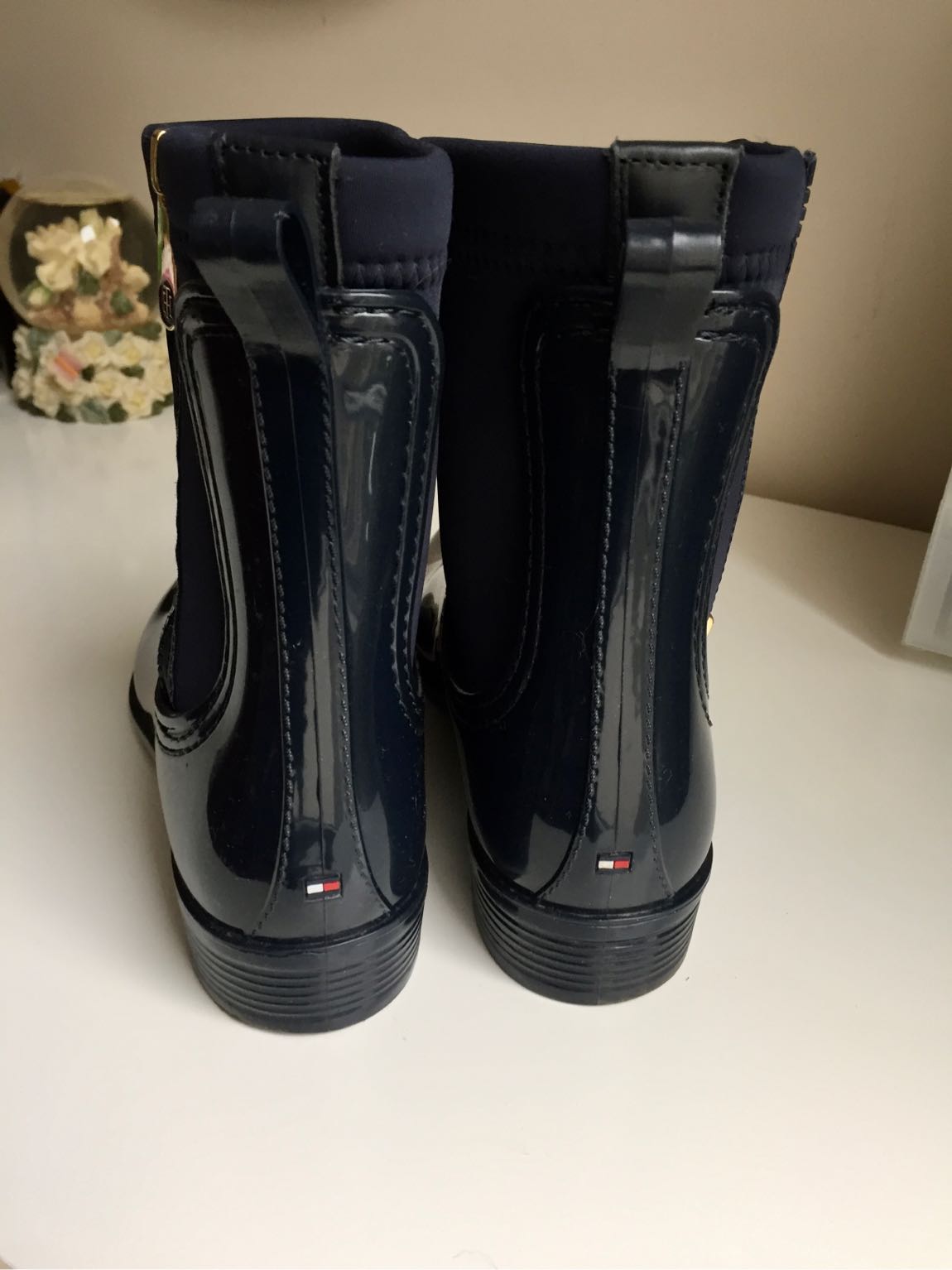 TOMMYHILFIGER Yağmur bot siyahi lacivert — görsel 3/7