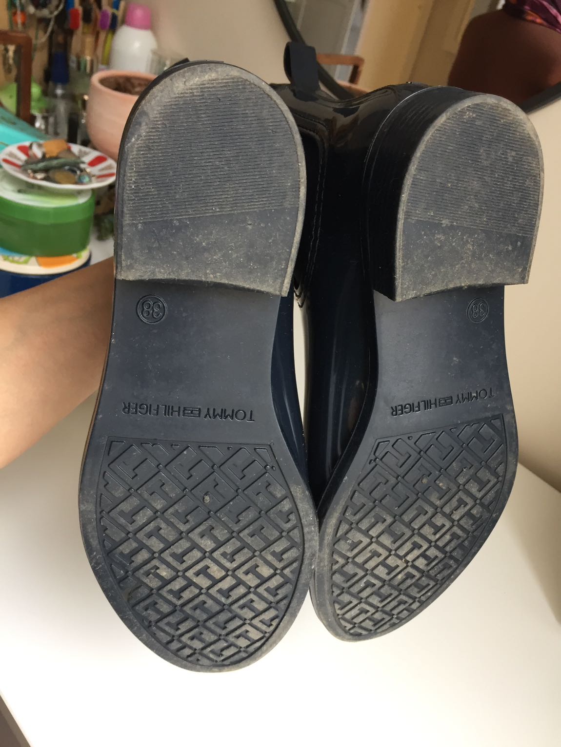 TOMMYHILFIGER Yağmur bot siyahi lacivert — görsel 4/7