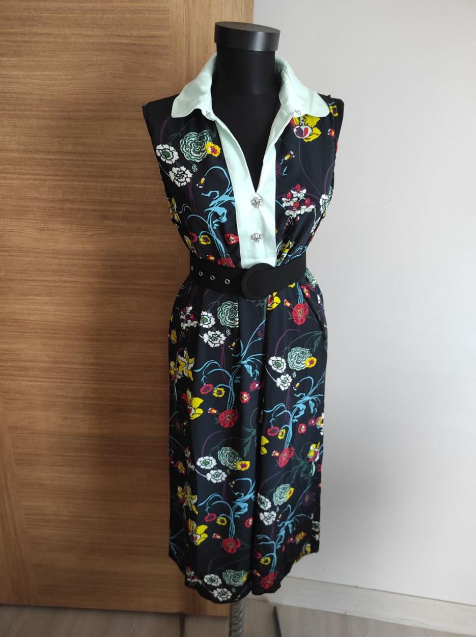 Çiçekli şifon elbise&tunik — görsel 6/8