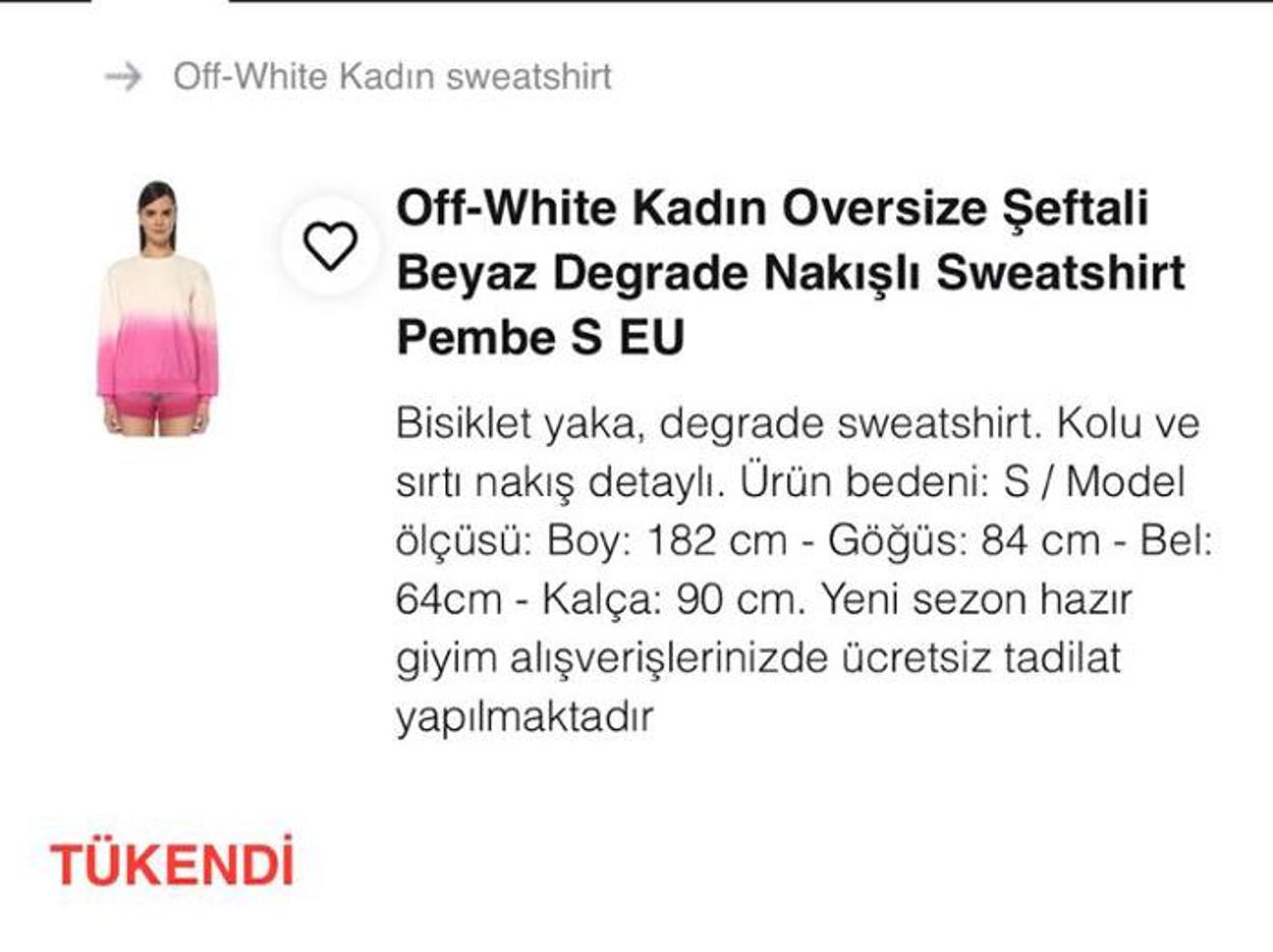 Off white sweet — görsel 6/6