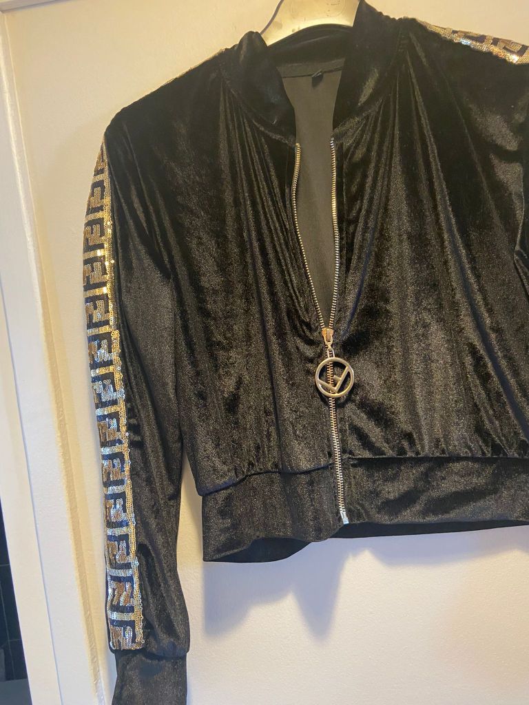 Fendi Payetli Kadife Eşofman — görsel 4/8