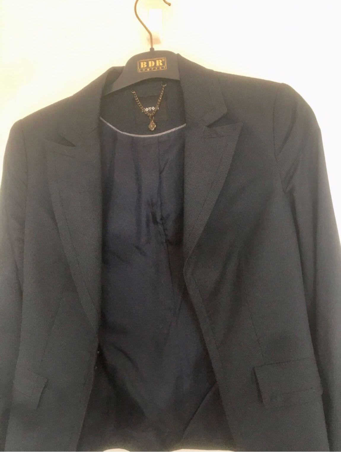 Çizgili blazer ceket pantolon takım — görsel 2/7