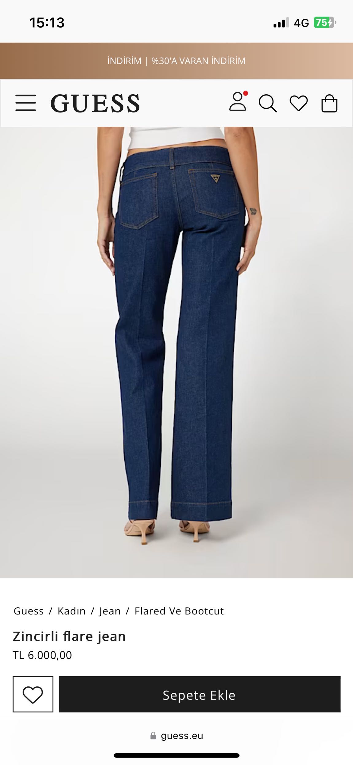 Guess Flare Jean — görsel 2/8